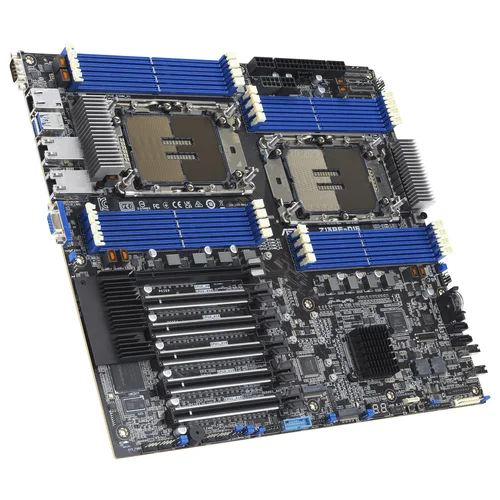ASUS Z13PE-D16/ASMB11 | 90SB0CA0-M0UAY1 | Server motherboard for dual 5th Gen Intel® Xeon® Scalable processors, with single-CPU support for three PCIe cards, 16 DIMM DDR5, dual 10 Gbps LAN and integrated ASUS ASMB11-iKVM.
