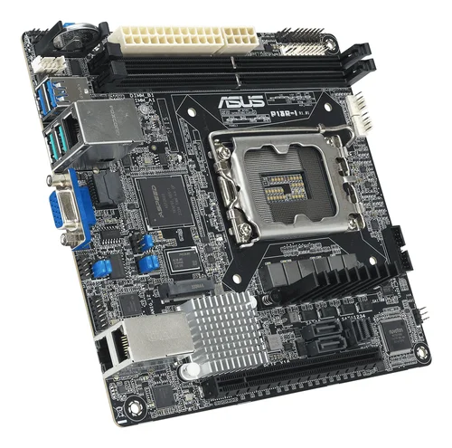 ASUS P13R-I | 90SB0CR0-M0UAY0 | 1 x Socket V (LGA 1700), C262, Mini ITX, 2DIMM, 1*PCI-E x16 (x16 Gen5 Link), 6*SATA 6Gb/s ports (4 by miniSAS HD), 1*M.2 (2280 only, support NVMe PCIe x4 link), 2*Intel® I210-AT2 + 1 x Mgmt LAN