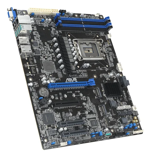 ASUS P12R-E | 90SB0A90-M0UAY0 | Intel® Xeon® E-2300 LGA 1200 ATX server motherboard with four DIMM and dual M.2 slots, plus dual 10G LAN, eight SATA, one HDMI, two PCIe 4.0 slots, two USB 3.2 Gen 2. Optional Platform Firmware Resilience (PFR) and ASUS ASMB10-iKVM Memory Maximum up to 128GB UDIMM Memory Type : DDR4 3200/2933/2666 UDIMM Memory Size : 32GB, 16GB, 8GB,