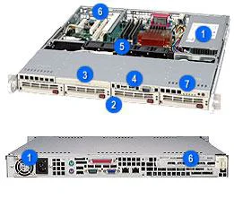 Supermicro Chassis CSE-813MT-410CB