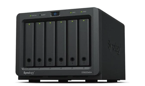Synology 6Bay SlimDesktop NAS Dual Core 2GB Ram
