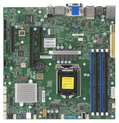 Supermicro Motherboard X11SCZ-F Single 8th/9th Generation Intel® Core i9/Core i7/Core i5/Core i3/Pentium®/Celeron® Processor Intel® Xeon® E-2100 Processor Intel® Xeon® E-2200 Processor