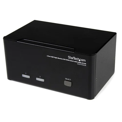 StarTech 2 Port Triple Monitor DVI USB KVM Switch