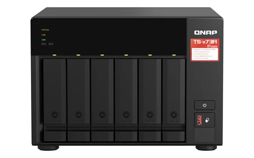 Qnap 6-bay NAS AMD Ryzen V1500B 8GB DDR4 RAM