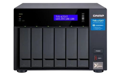 Qnap 6-Bay NAS Core i3 8GB RAM Thunderbolt 3