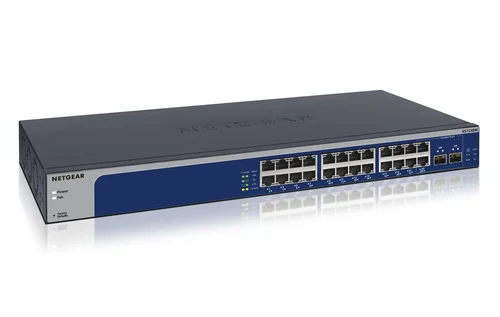 NETGEAR XS724EM — 24-poorts 10-Gigabit/Multi-Gigabit Ethernet Plus-switch met 2 SFP+ poorten