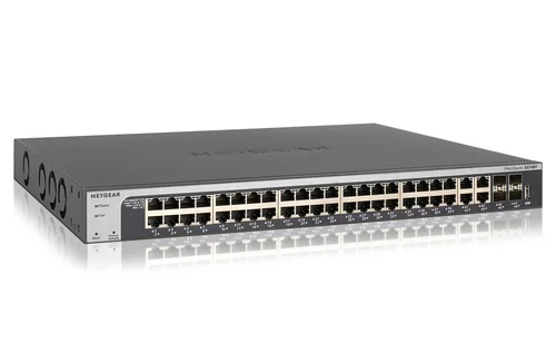 NETGEAR XS748T — 48-poorts 10-Gigabit koperen Smart Switch met 4 SFP+-poorten