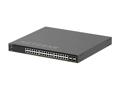 NETGEAR M4350-36X4V (XSM4340CV) — 36x10G/Multi-Gig PoE++ (280W basis, tot 1.760W) en 4xSFP28 25G Managed Switch