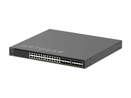 NETGEAR M4350-24X8F8V (XSM4340V) — 24x10G/Multi-Gig PoE++ (290W basis, tot 1.770W), 8xSFP+ en 8xSFP28 25G Managed Switch